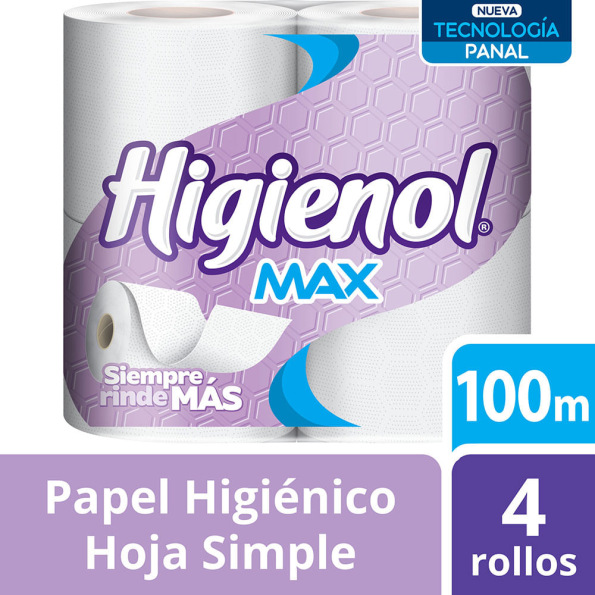 Papel-Higi-nico-Simple-Higienol-Max-Panal-100mts-X4-1-483194